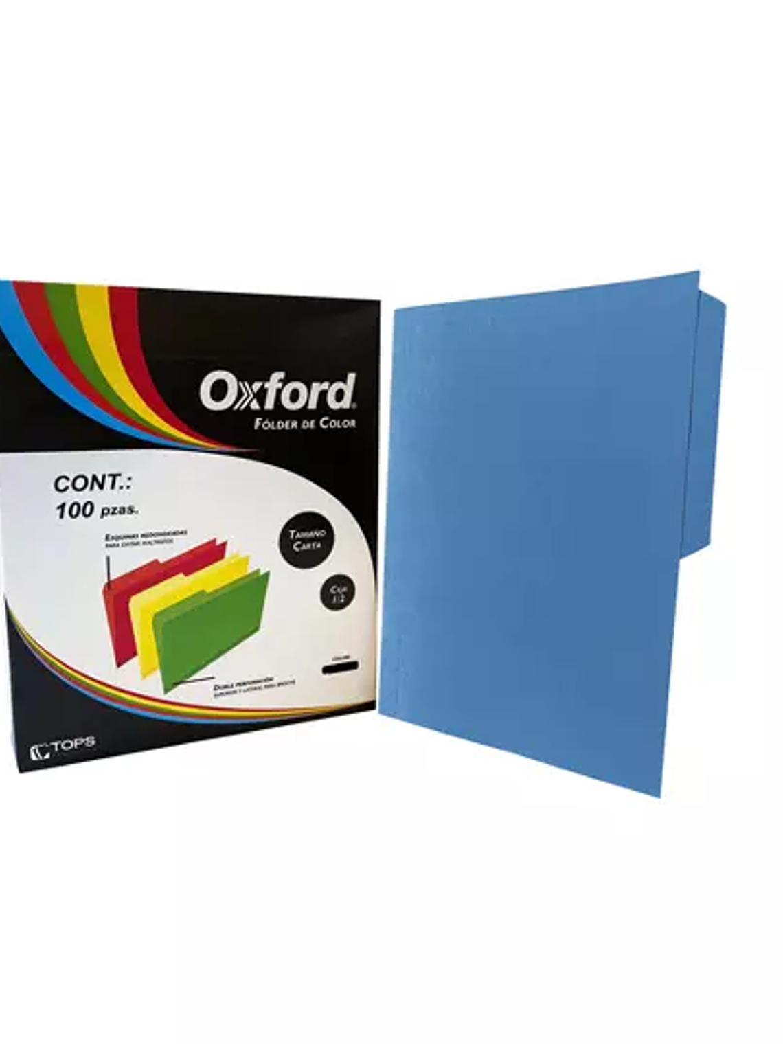 Folder de color Oxford carta color azul 1