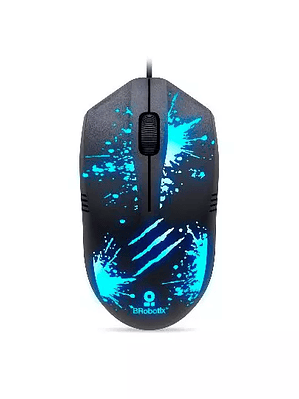 Mouse basico Brobotix negro USB rgb xplo