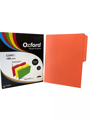 Folder de color Oxford carta color naran