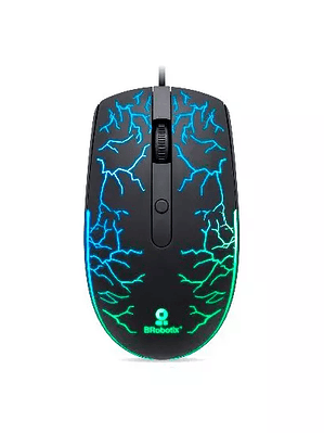 Mouse basico Brobotix negro USB rgb stor