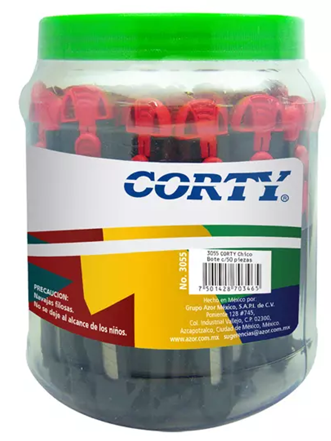 Cutter Corty 3000 chico de 9 mm bote con 1