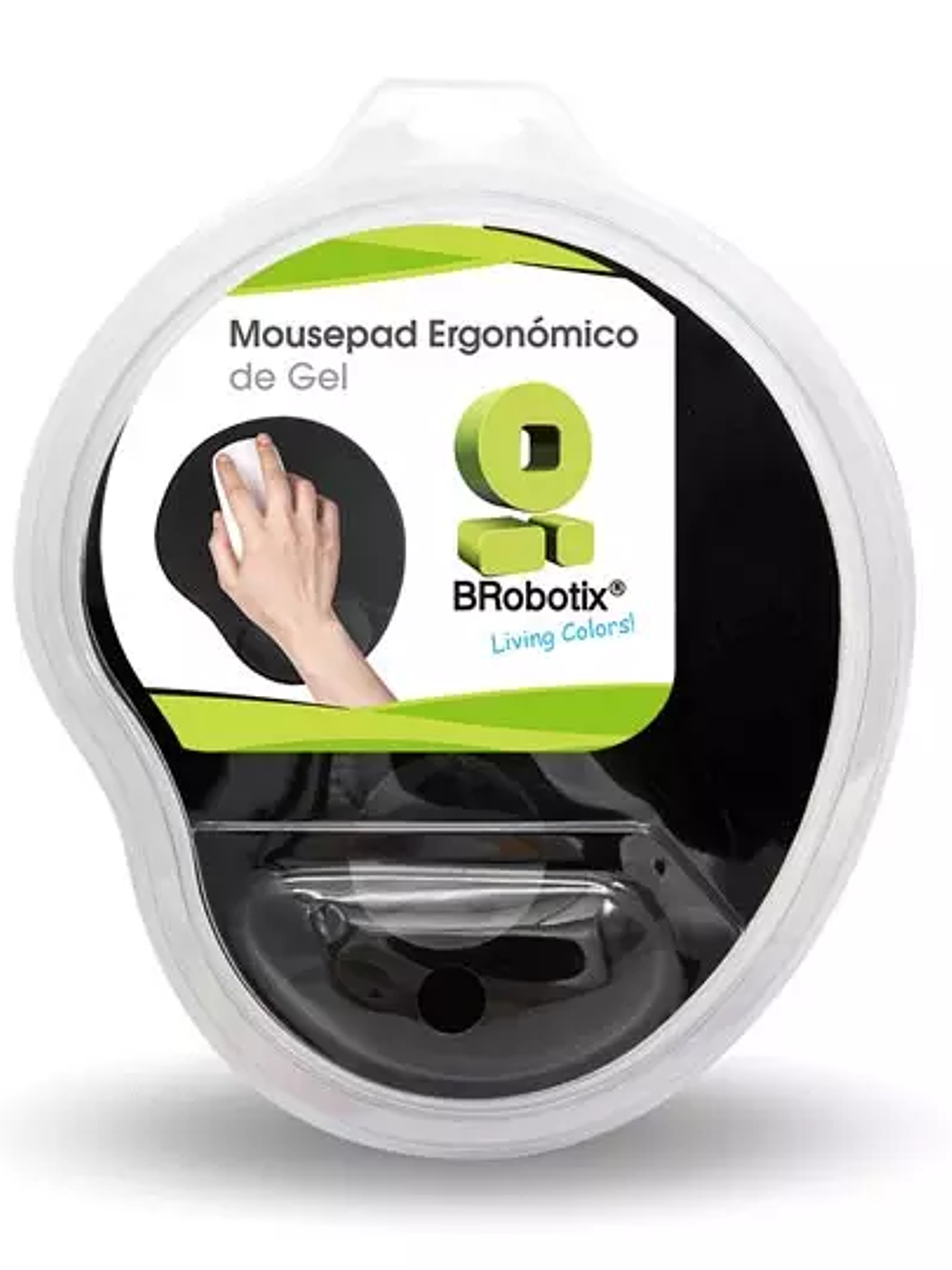 Mousepad Brobotix gel color negro 1