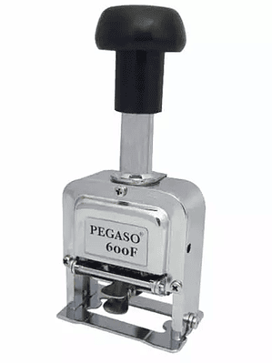 Foliador cromado Pegaso 6 dígitos