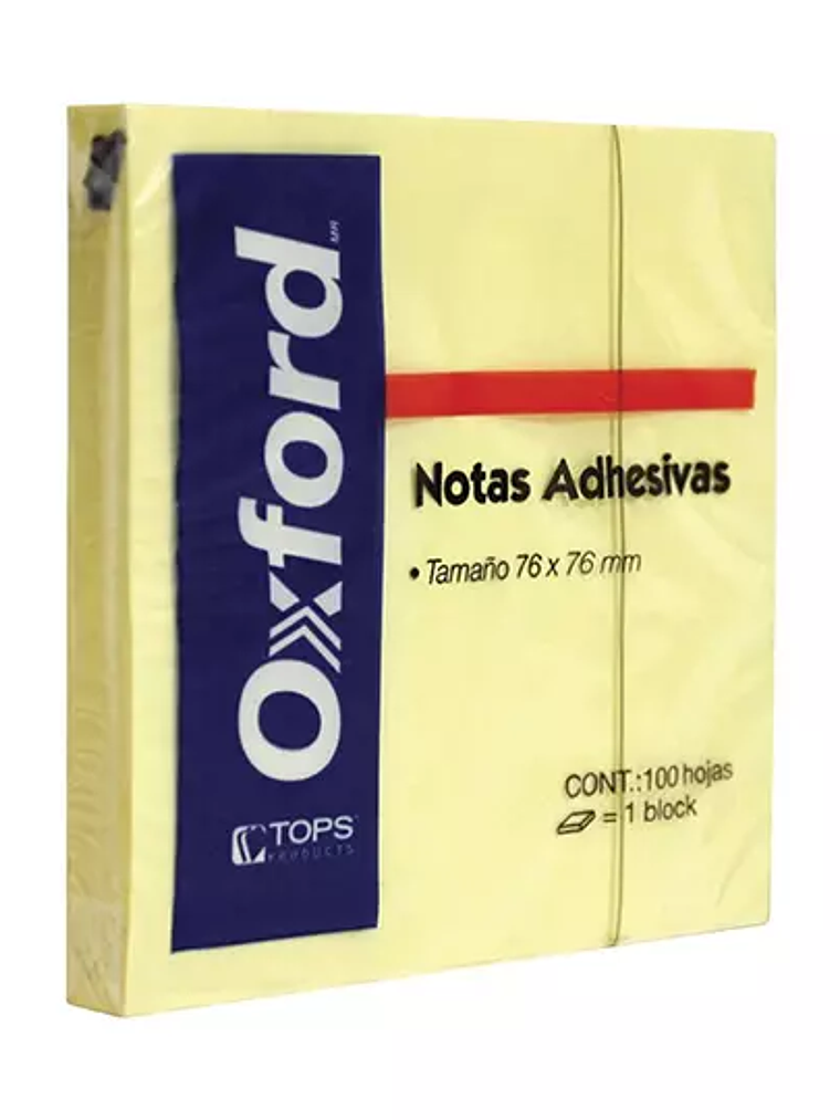 Notas adhesivas Oxford color amarillo 3