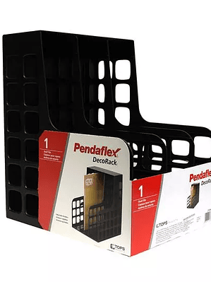 Archivo con divisiones Oxford color negr