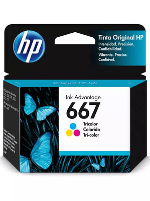 Cartucho de tinta HP ink 667 tricolor