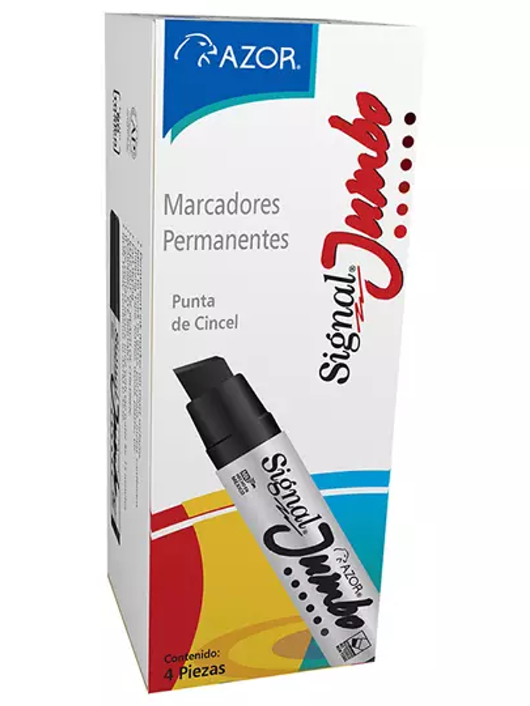 Marcador permanente Signal Jumbo punta c 1