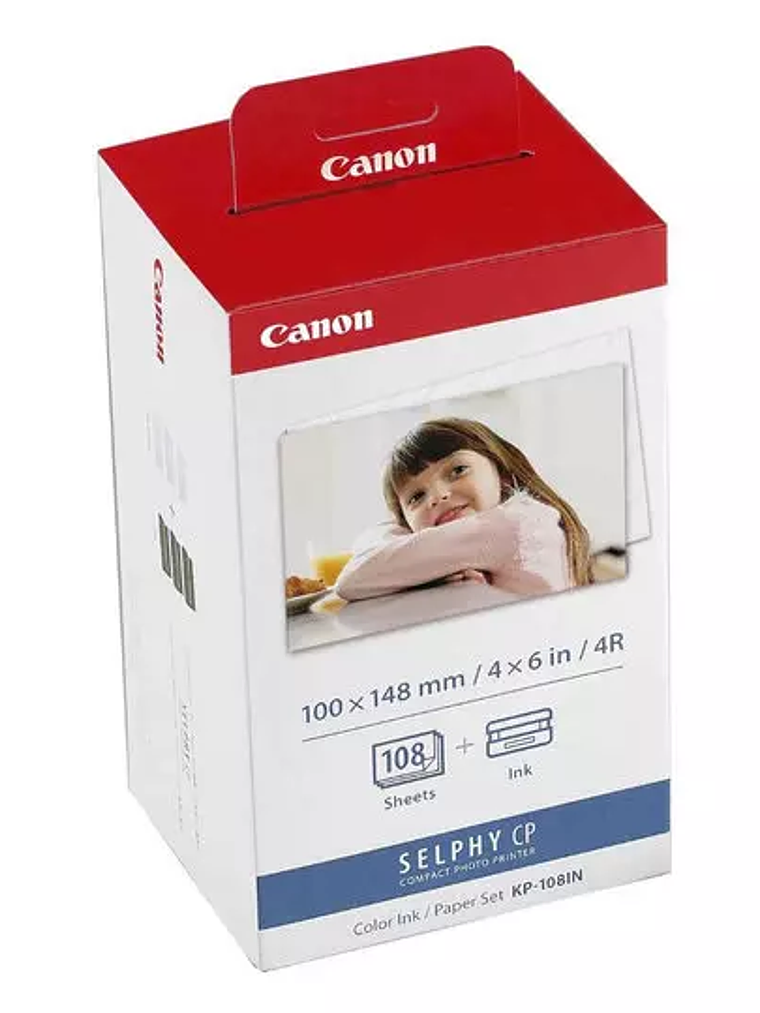 Kit Canon papel KP-108IN + tinta color. 1