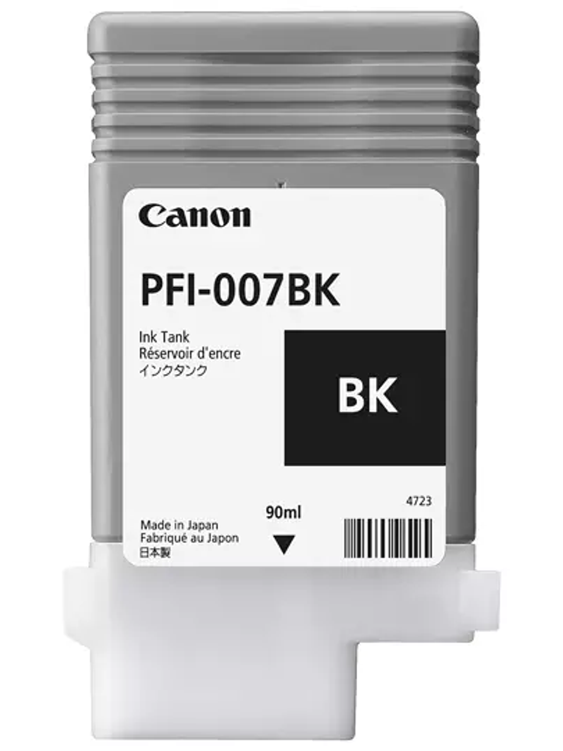 Tanque de tinta Canon PFI-007 negro 1