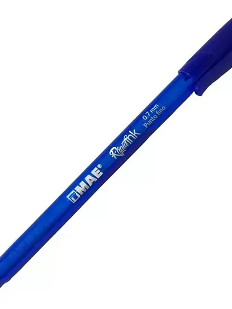 Boligrafo MAE azul punto fino 0.7 mm caj 1