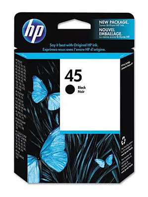 Cartucho de tinta negra HP 45