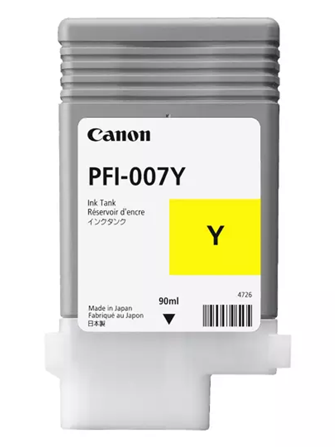 Tanque de tinta Canon PFI-007 amarillo 1