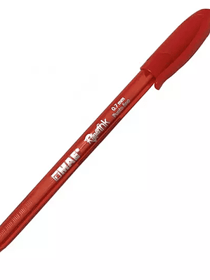 Boligrafo MAE rojo punto fino 0.7 mm caj