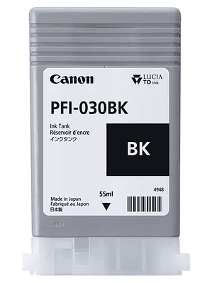 Cartucho Canon para tinta PFI-030 negro