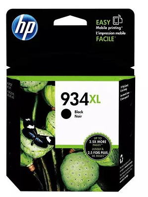 Cartucho de tinta negra HP 934xl