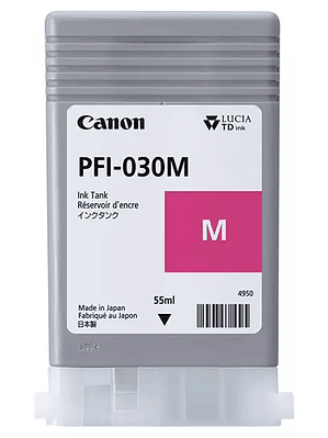 Cartucho Canon para tinta PFI-030 magent