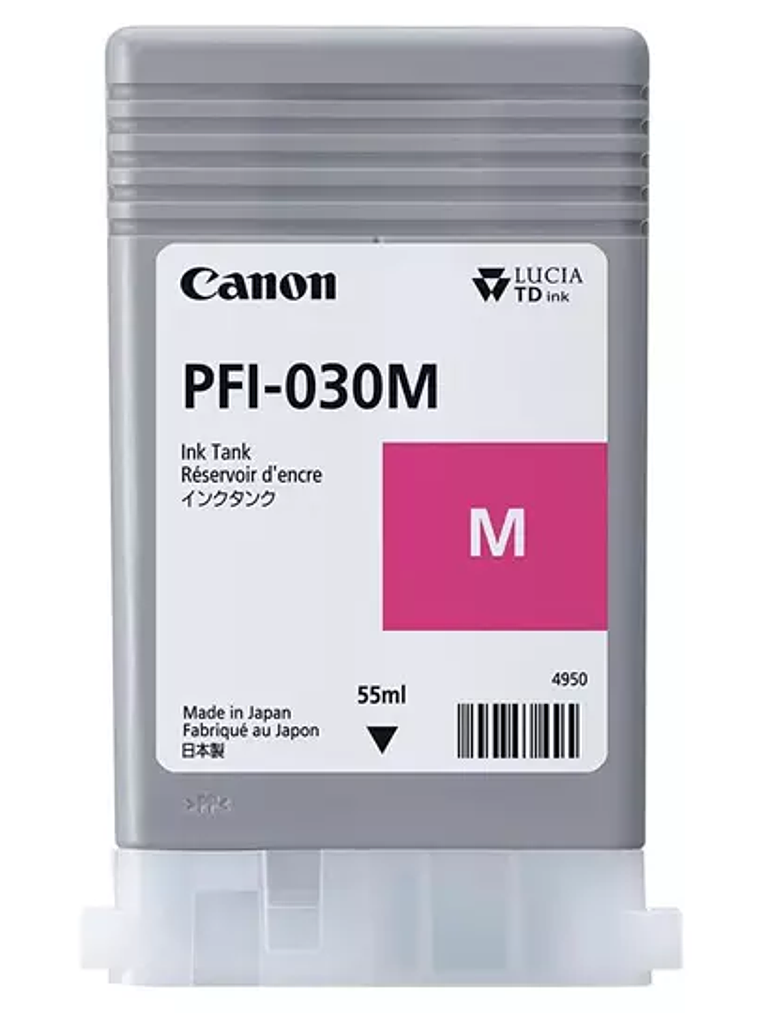Cartucho Canon para tinta PFI-030 magent 1