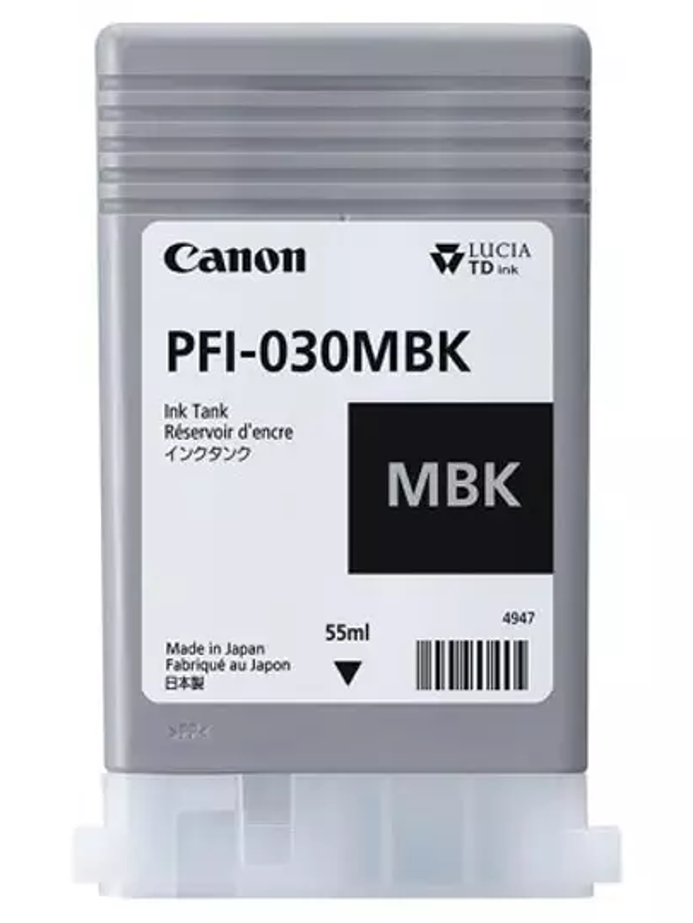 Cartucho Canon para tinta PFI-030 negro 1