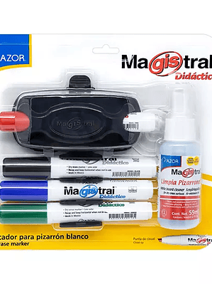 Kit Magistral Didáctico 4 marcadores, bo