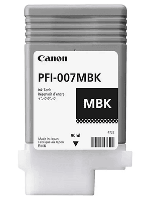 Tanque de tinta Canon PFI-007 negro mate