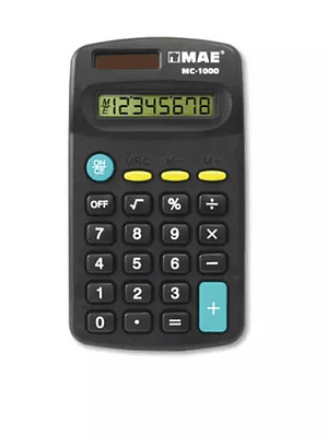 Calculadora de bolsillo 8 digitos mae 1