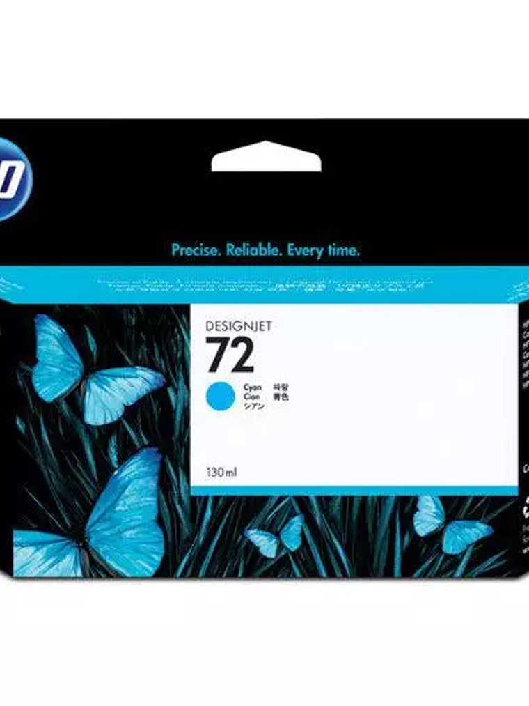Cartucho de tinta HP 72 de 130 ml cian. 1