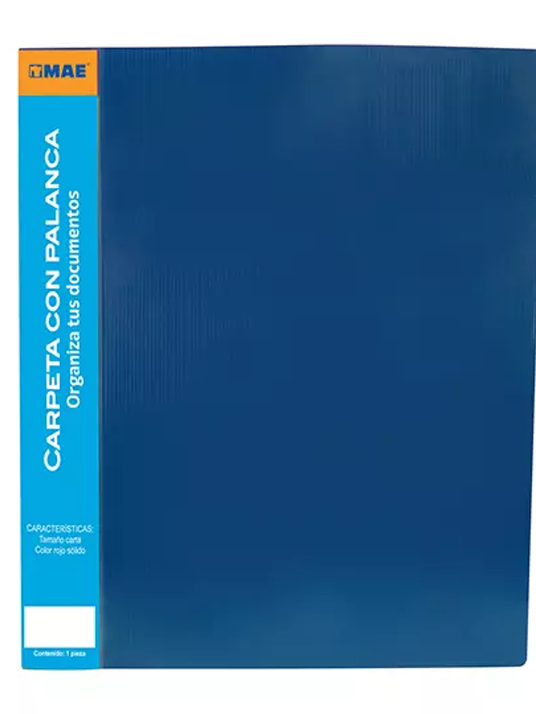 Carpeta tipo palanca, MAE carta azul. 1