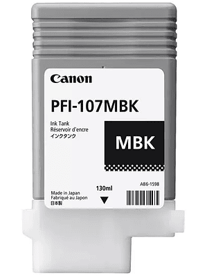 Tanque de tinta Canon PFI-107 negro mate