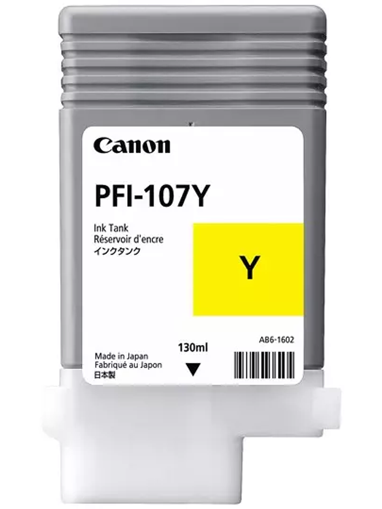 Tanque de tinta Canon PFI-107 amarillo 1