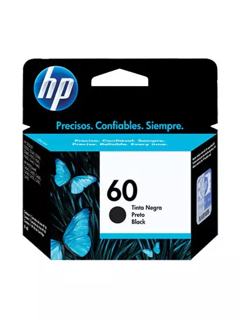 Cartucho de tinta negra HP 60 1