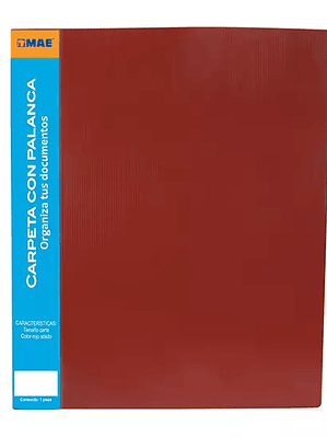 LM-Carpeta tipo palanca, MAE carta rojo.