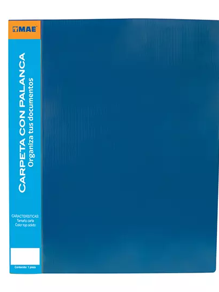 Carpeta con palanca MAE carta, color azu 1