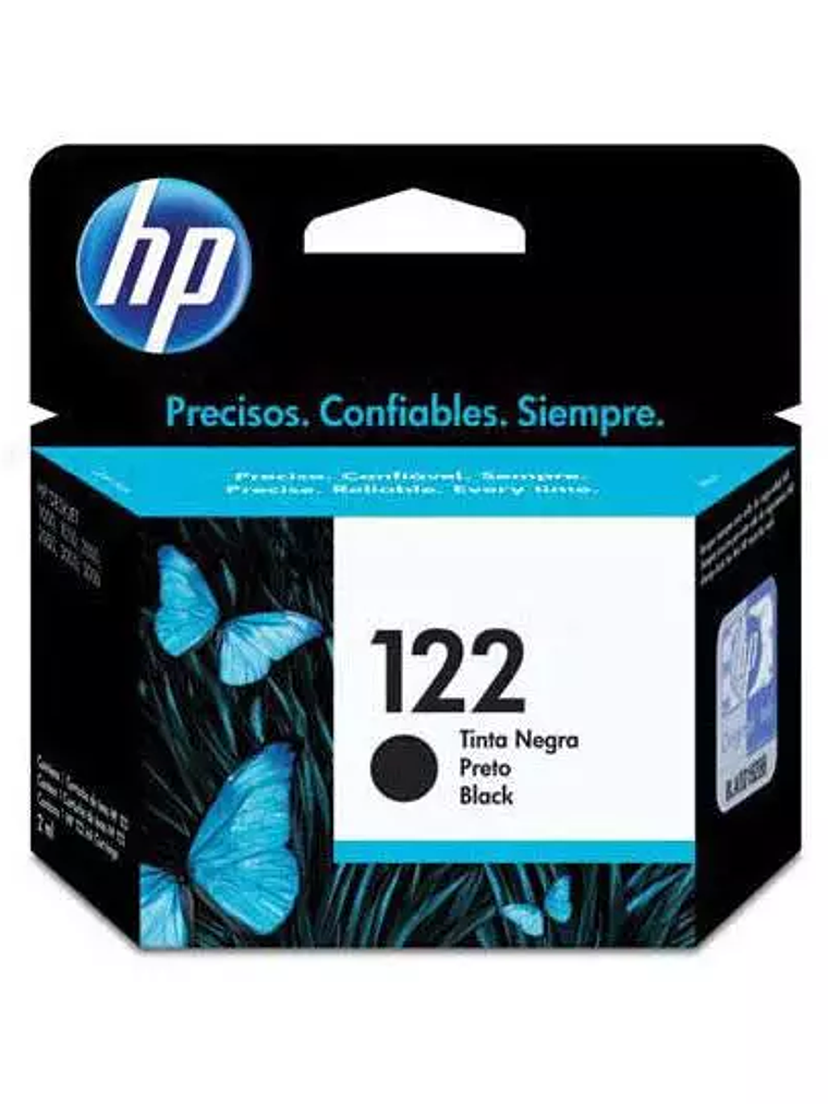 Cartucho de tinta negra HP 122 1
