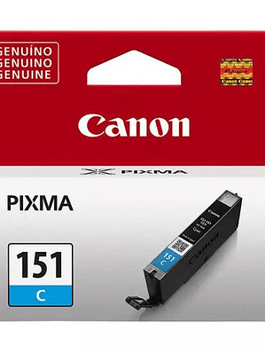 Cartucho Canon para tinta CLI-151 cyan.