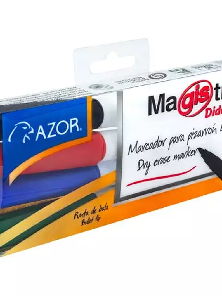 Marcador Magistral Didáctico punta bala 1