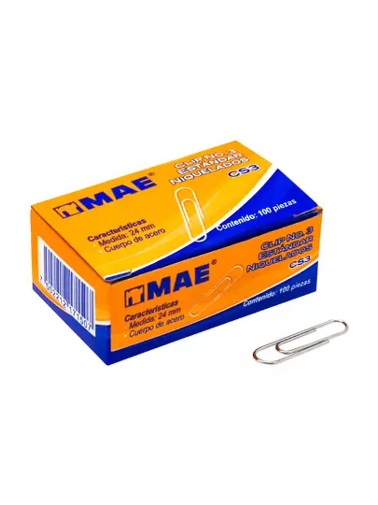 Clip estándar no.3 mae 1