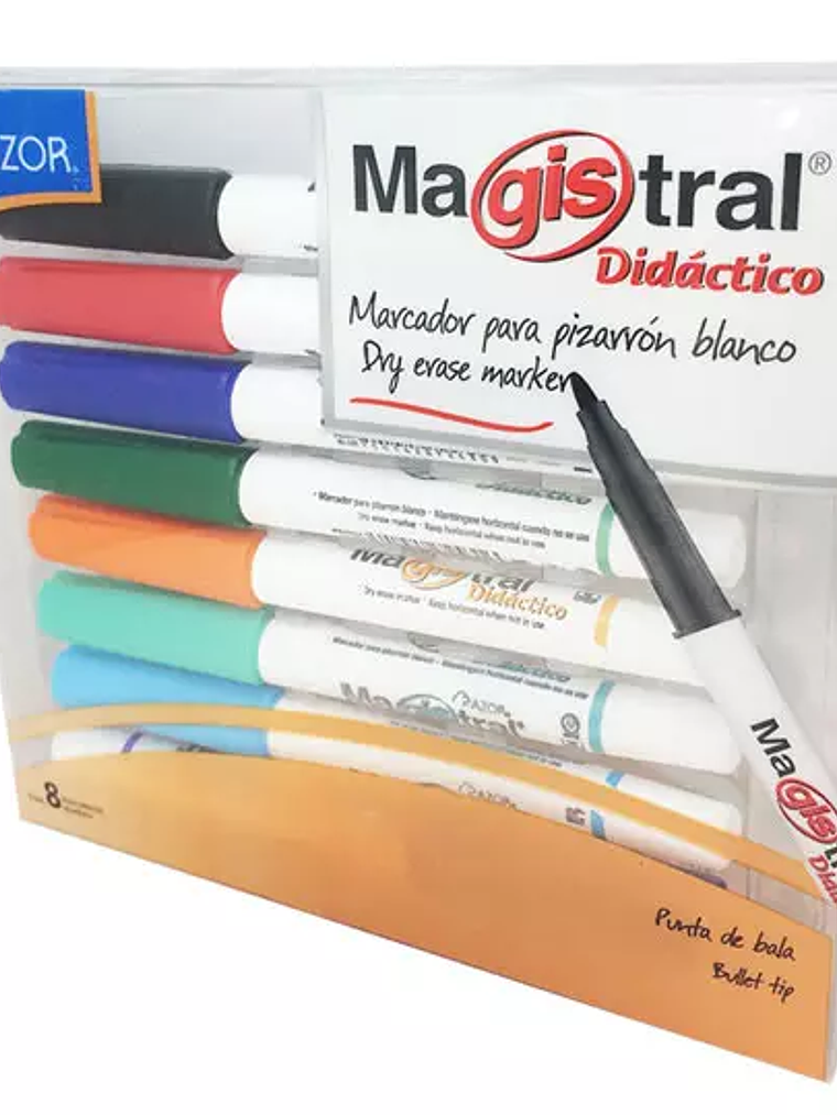 Marcador Magistral Didáctico punta bala 1