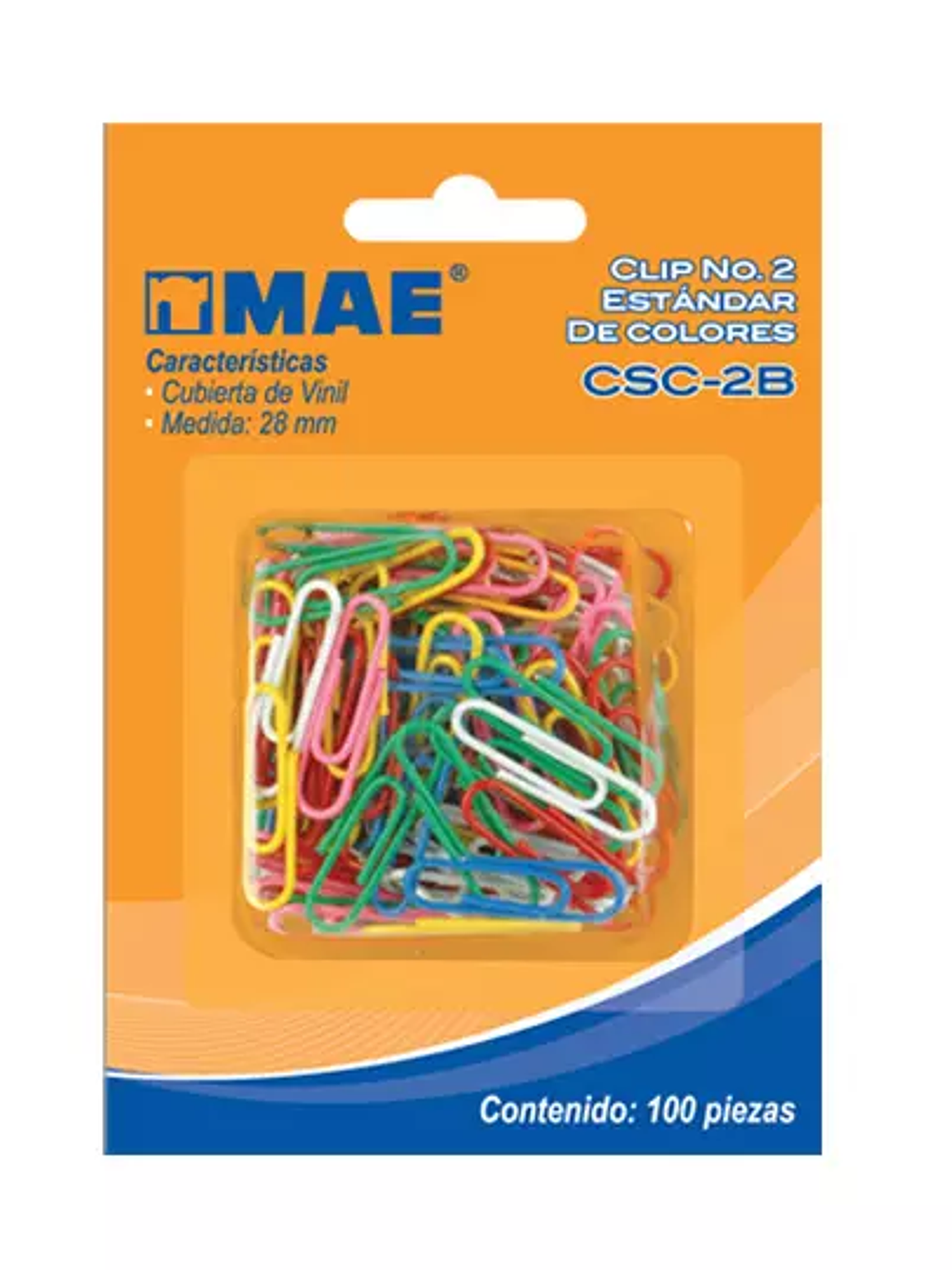 Clip estándar no.2 mae blíster con 100 p 1