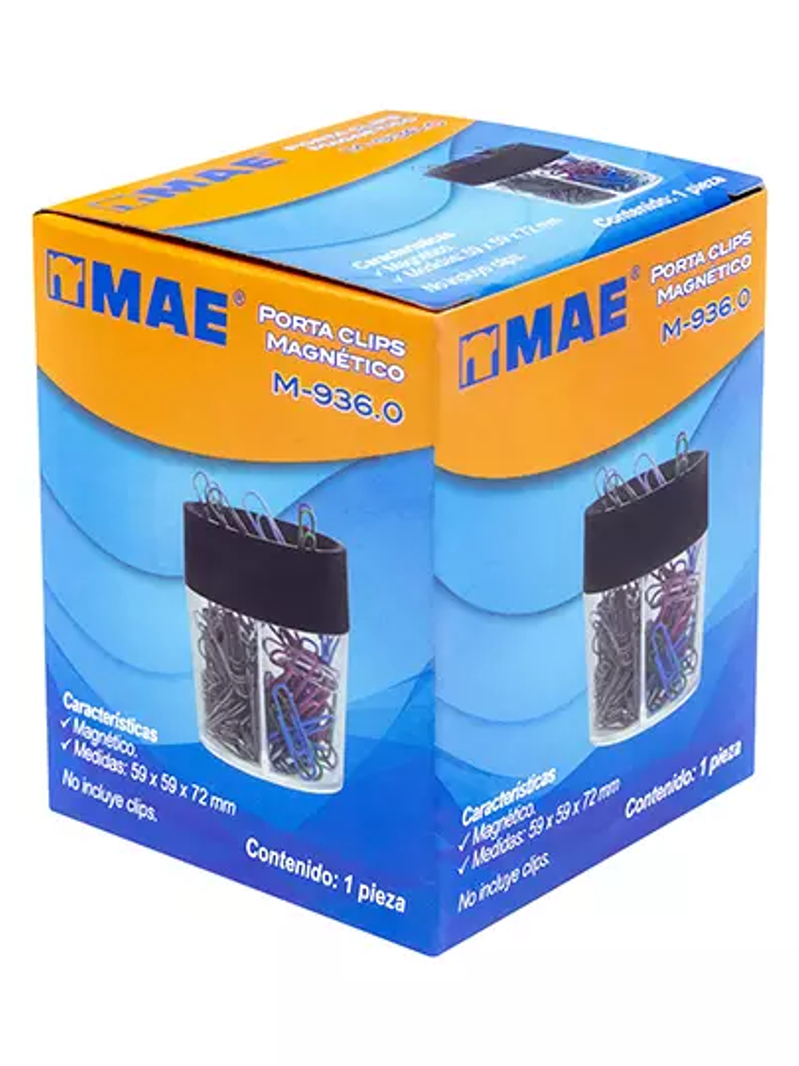 Portaclips magnético traslúcido mae. 1