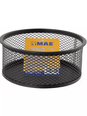 Portaclips de malla metálica negra