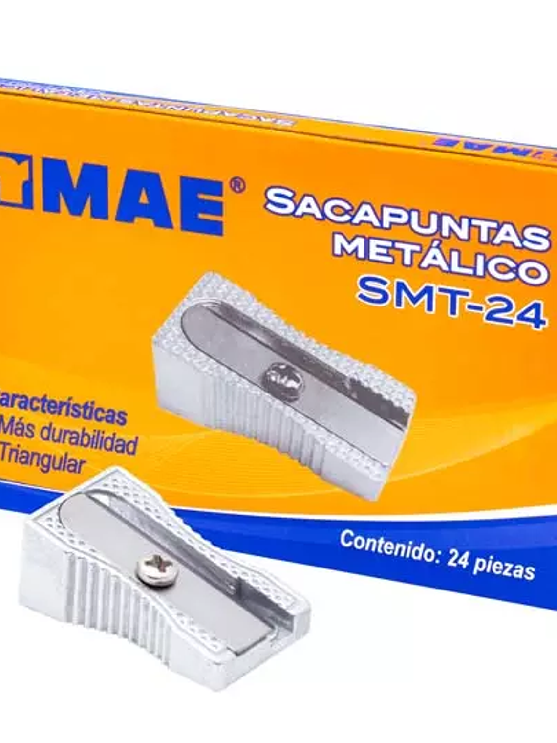 Sacapuntas metálico triangular mae caja 1