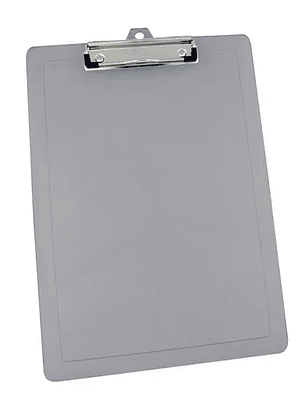 Tabla plástica carta/oficio color humo c