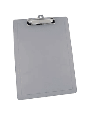 Tabla plástica tamaño esquela color humo