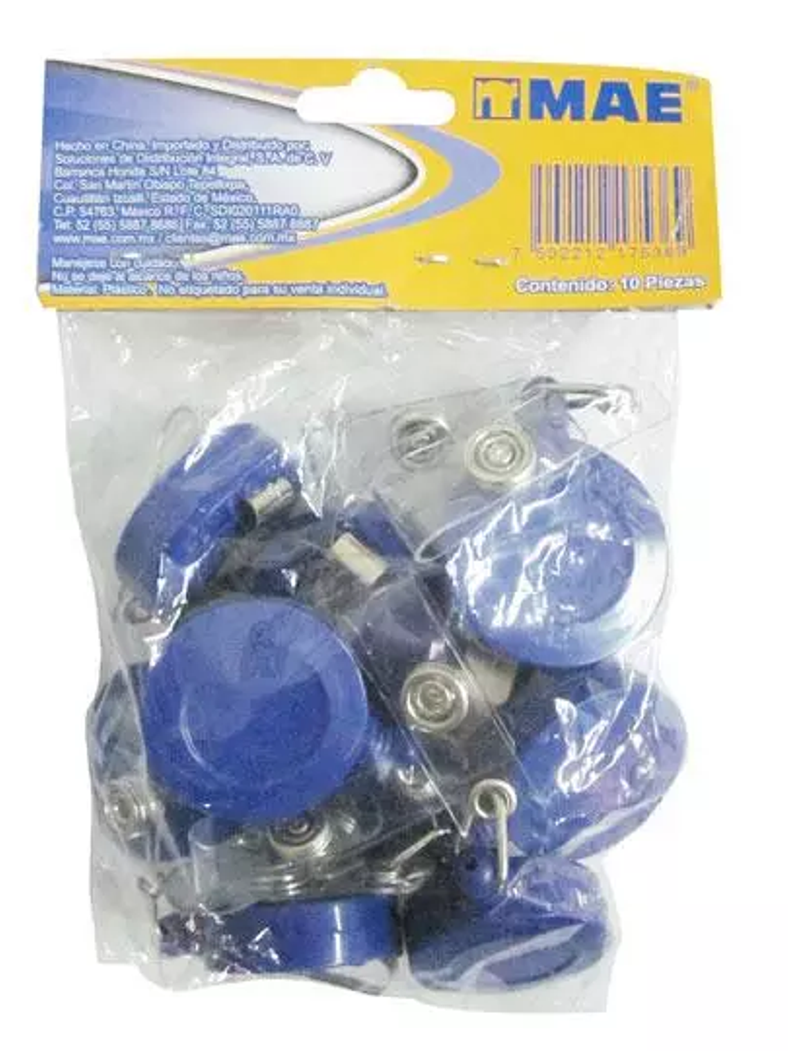 Portagafetes tipo yoyo mae azul bolsa co 1