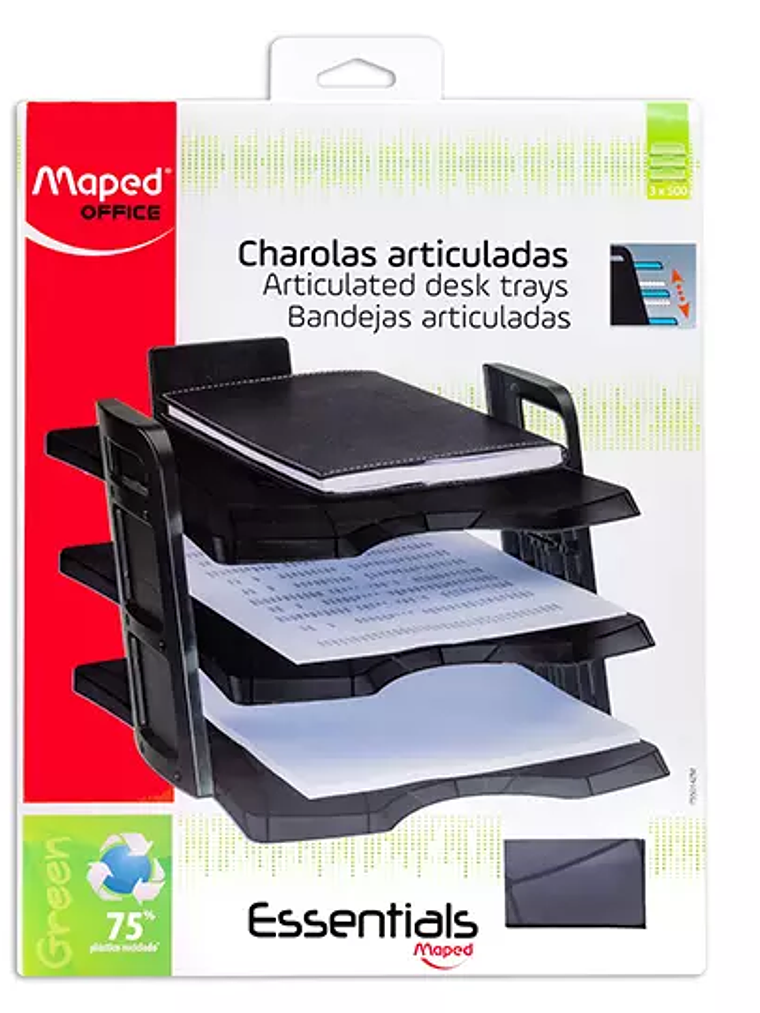 Charola essentials desk gris humo Maped 1