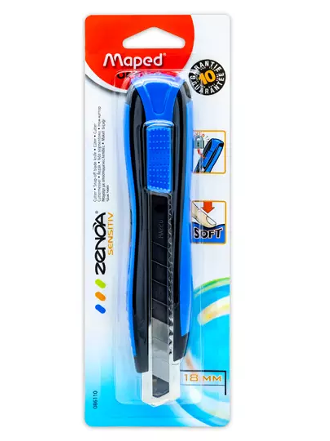 Cutter zenoa Maped de 18 mm  zenoa sensi 1