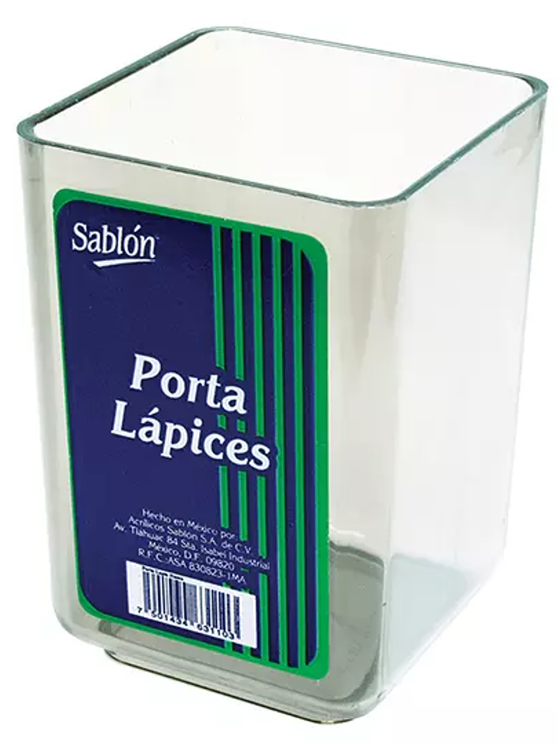 Porta lápices Sablón color cristal 6.3 x 1