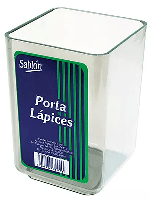 Porta lápices Sablón color cristal 6.3 x