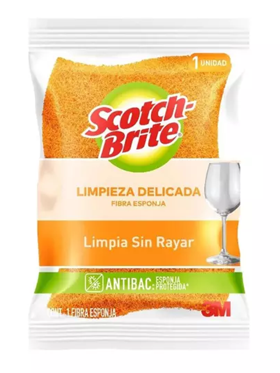Fibra naranja Scotch-brite 3M tamaño chi 1