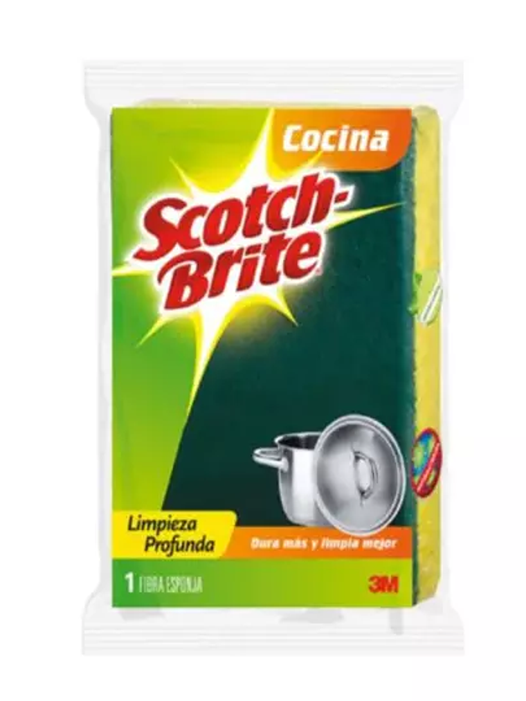 Fibra esponja verde Scotch-brite 3M tama 1
